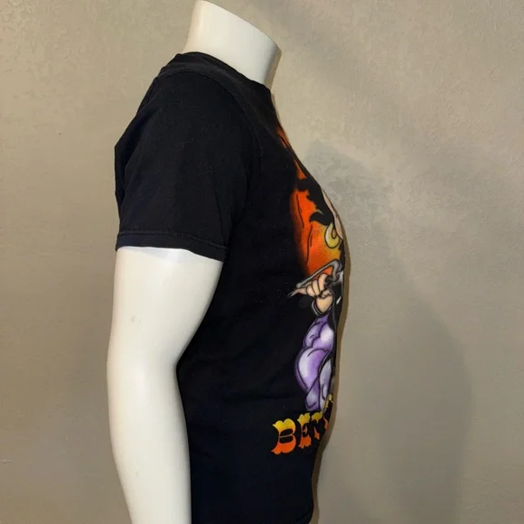 Betty Boop Graphic Tee - Black, Orange, Purple - Picture 2 of 6